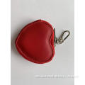 Rote herzförmige Brieftaschen oder Münzhalter